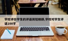 学校评价学生的评语简短精辟,学校对学生评语100字
