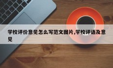 学校评价意见怎么写范文图片,学校评语及意见
